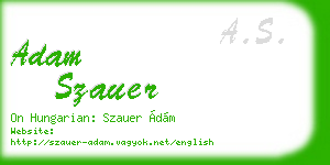 adam szauer business card