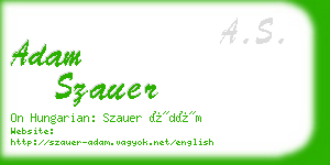 adam szauer business card